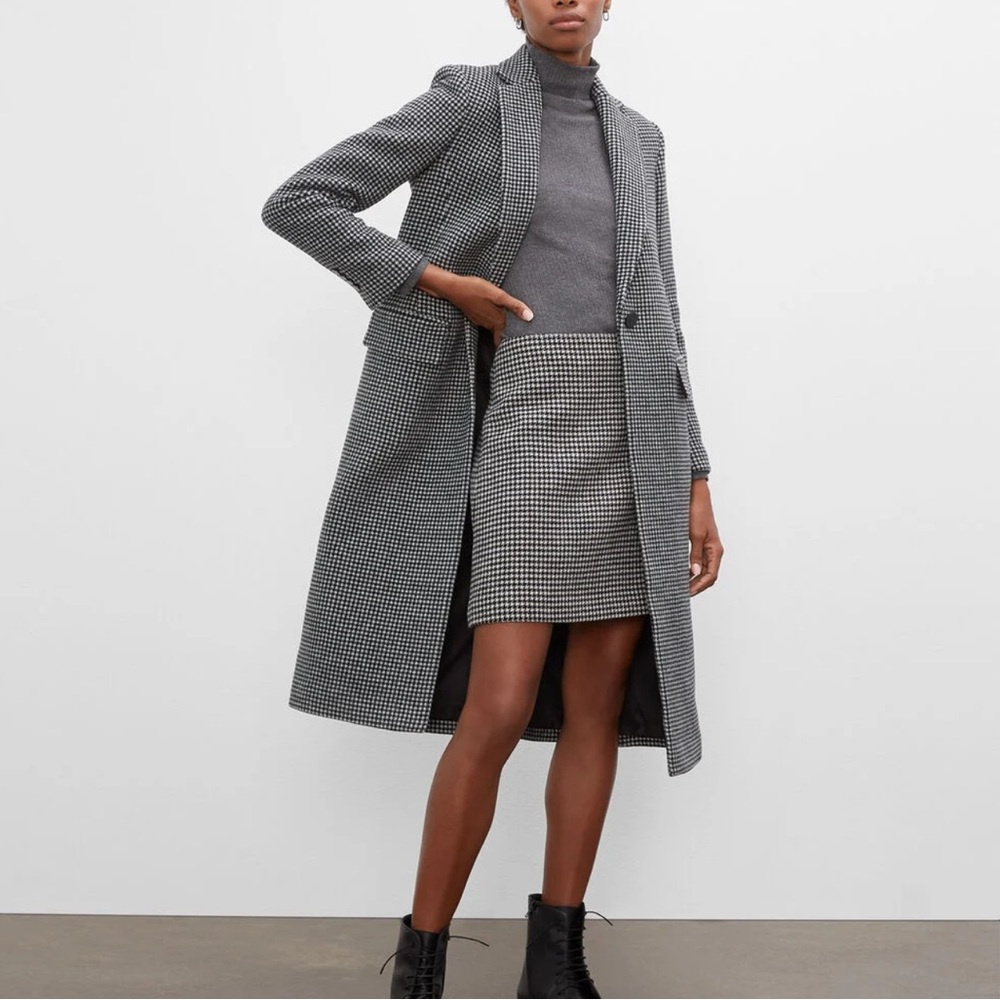 Centie Houndstooth Mini Skirt